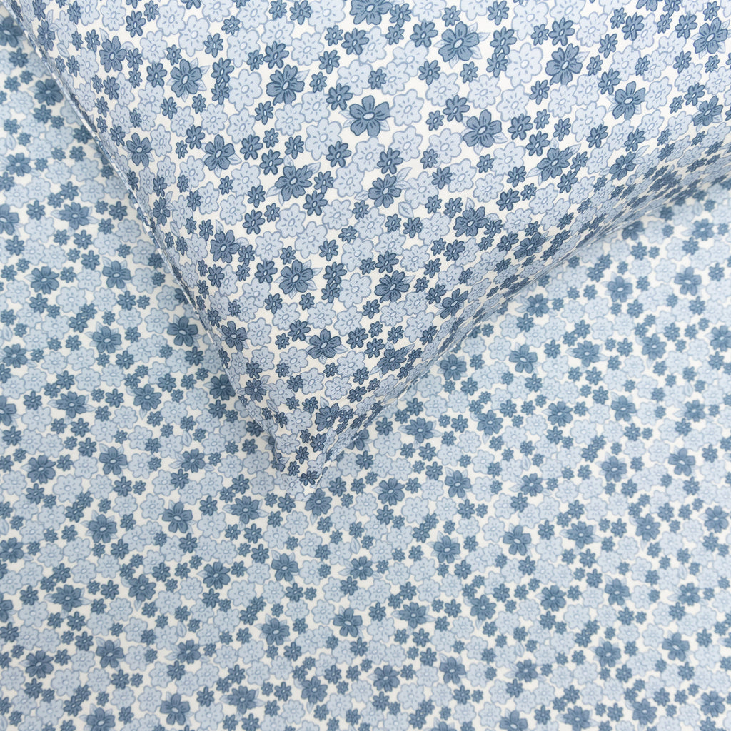 Bluebell Blossoms Twin Sheet With Pillow Case