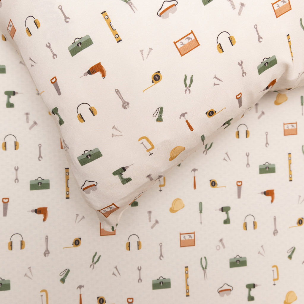 Tool Time Twin Sheet With Pillow Case