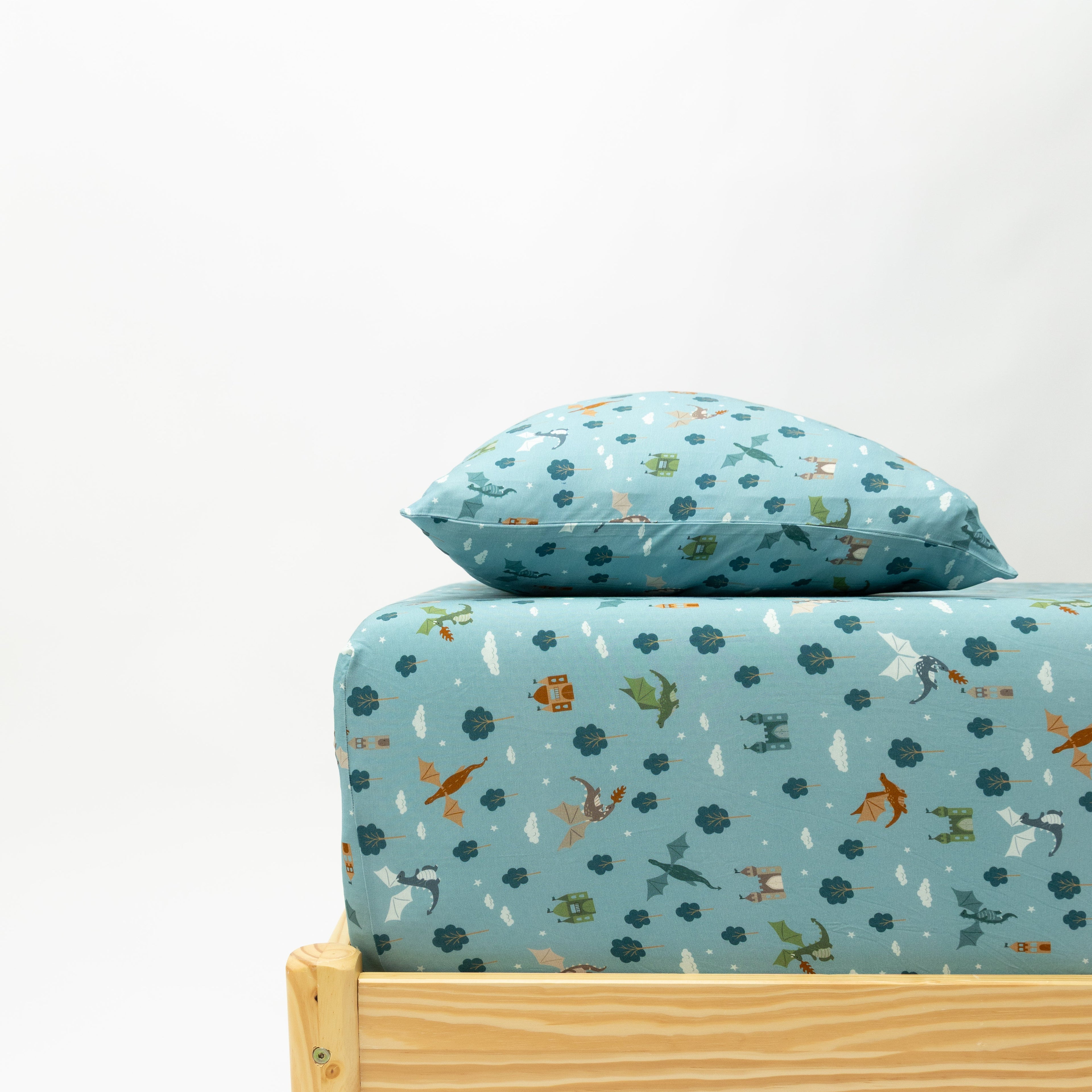 Dragons Twin Sheet With Pillow Case