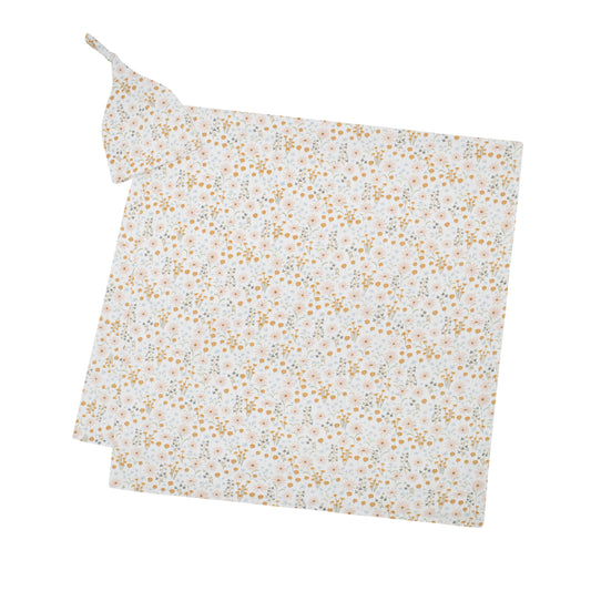 Whimsical Floral Small Ribbed Swaddle Set