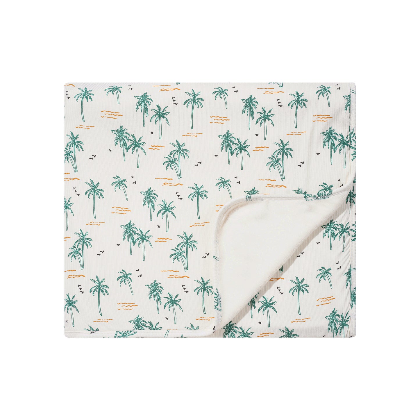 Palm Trees Small Ribbed Youth Blanket