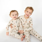 Zoo Day Small Ribbed Zip Romper