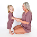 Plum Small Ribbed Shorts Two-Piece Set