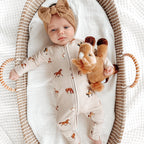 Horses Small Ribbed Zip Romper
