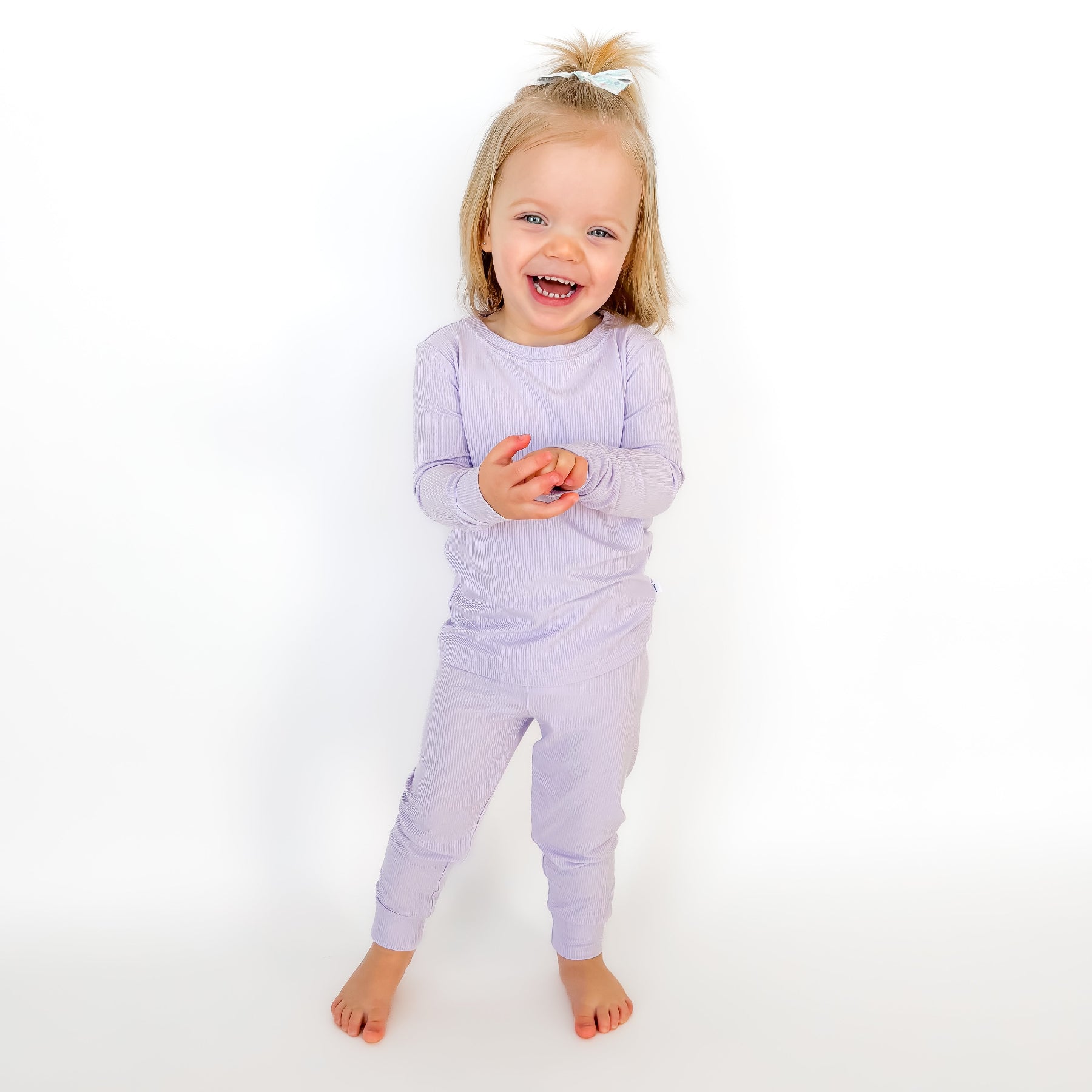 Lavender Small Ribbed Two-Piece Set