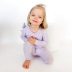 Lavender Small Ribbed Two-Piece Set