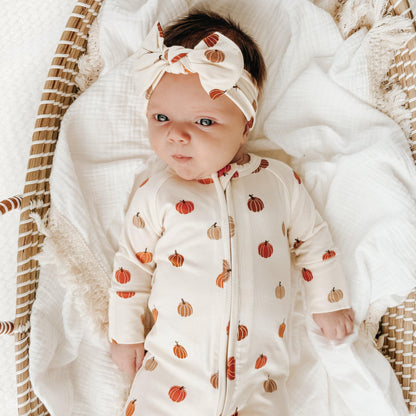 Pumpkins Zip Romper