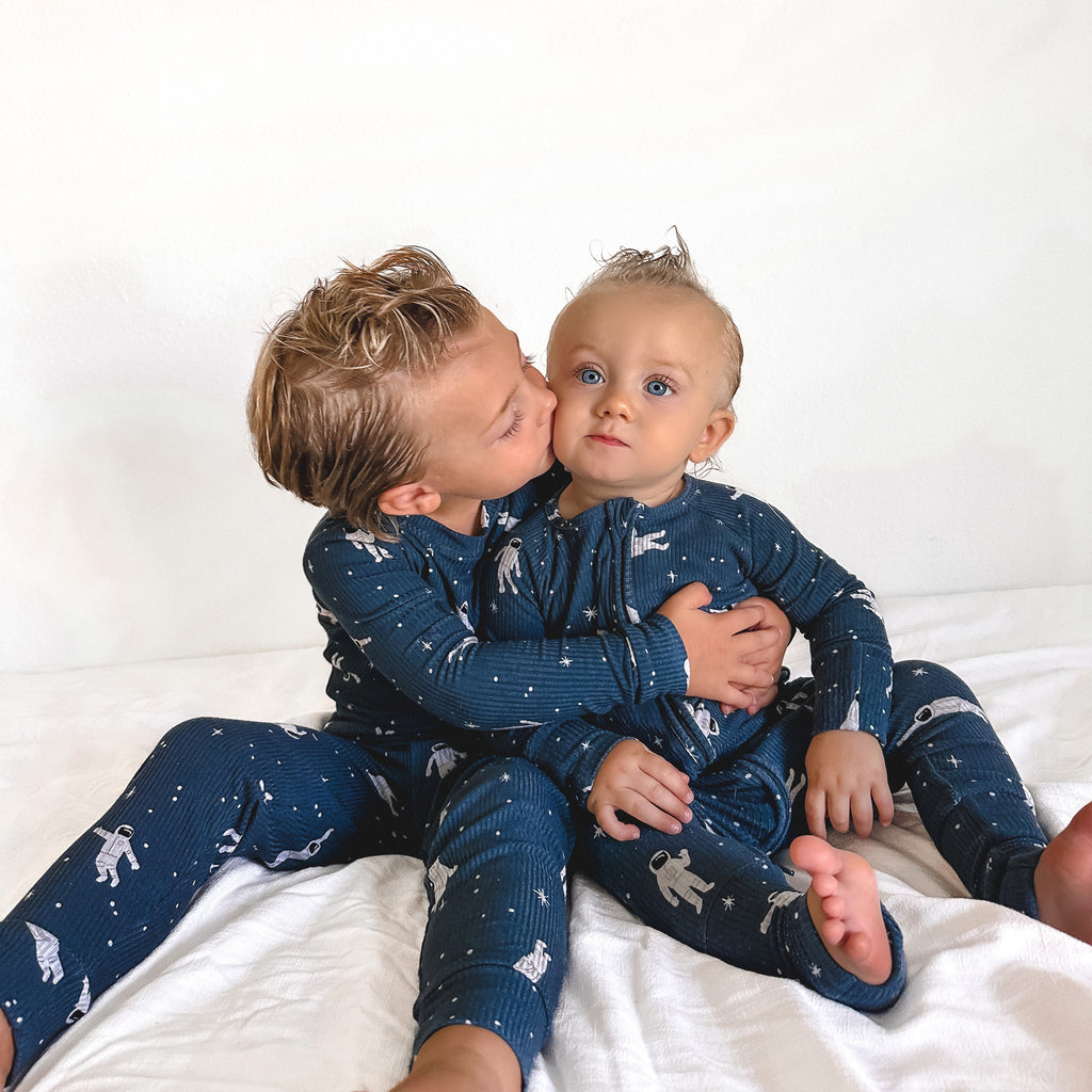 Astronauts Small Ribbed Two-Piece Set
