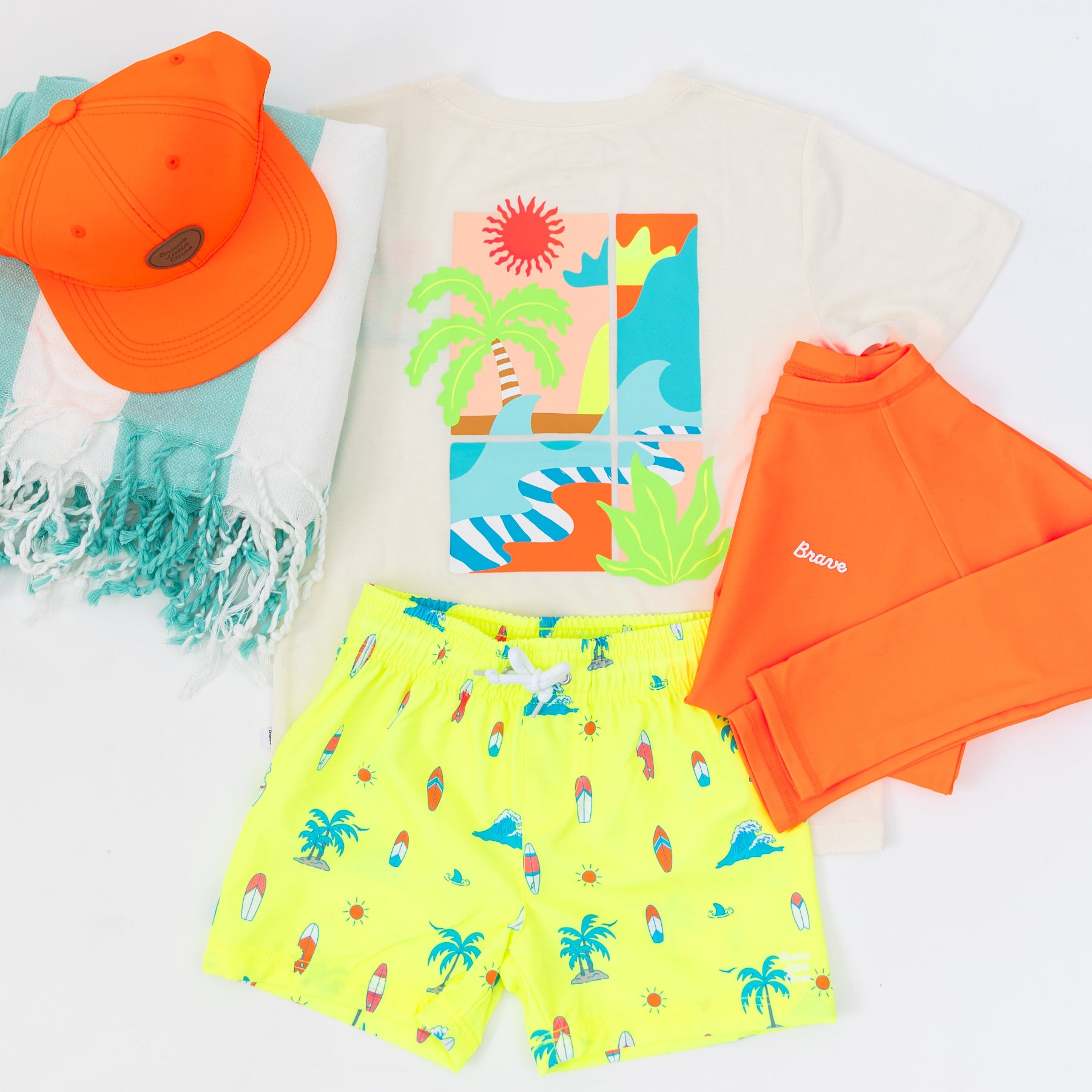 Neon Orange Rash Guard