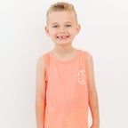 Ride The Wave Orange Heather Tank
