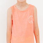 Ride The Wave Orange Heather Tank