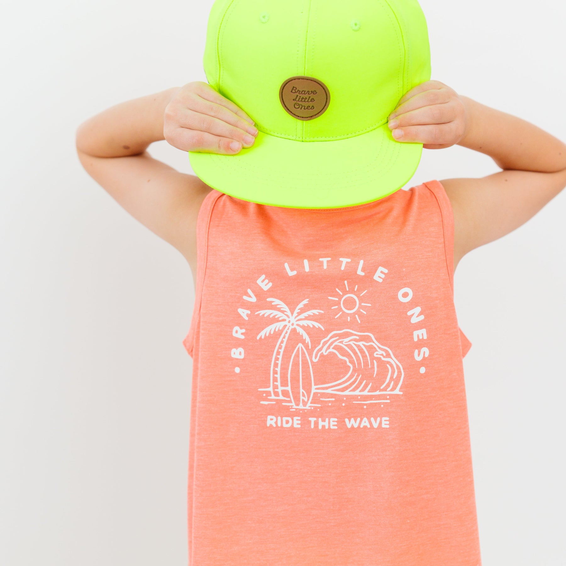 Ride The Wave Orange Heather Tank