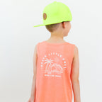 Ride The Wave Orange Heather Tank