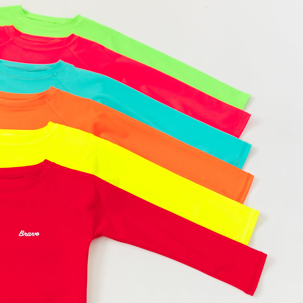 Neon Turquoise Rash Guard