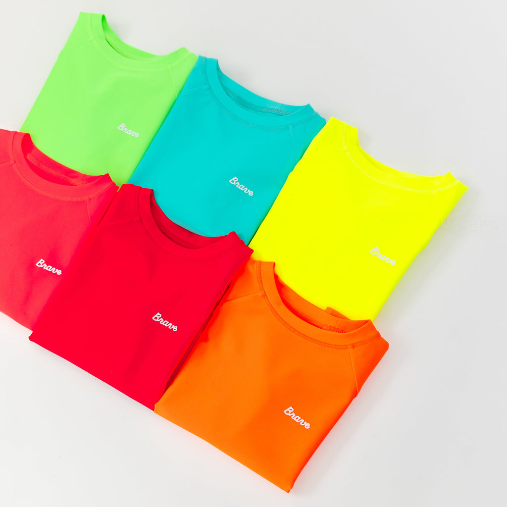 Neon Turquoise Rash Guard