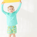 Neon Turquoise Rash Guard