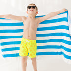 Neon Yellow Suns Swim Trunks
