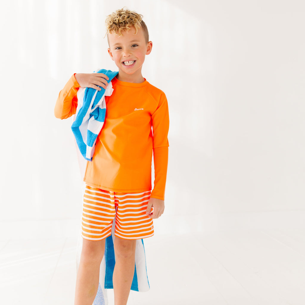 Neon Orange Rash Guard