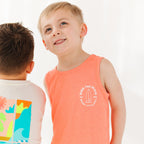 Ride The Wave Orange Heather Tank