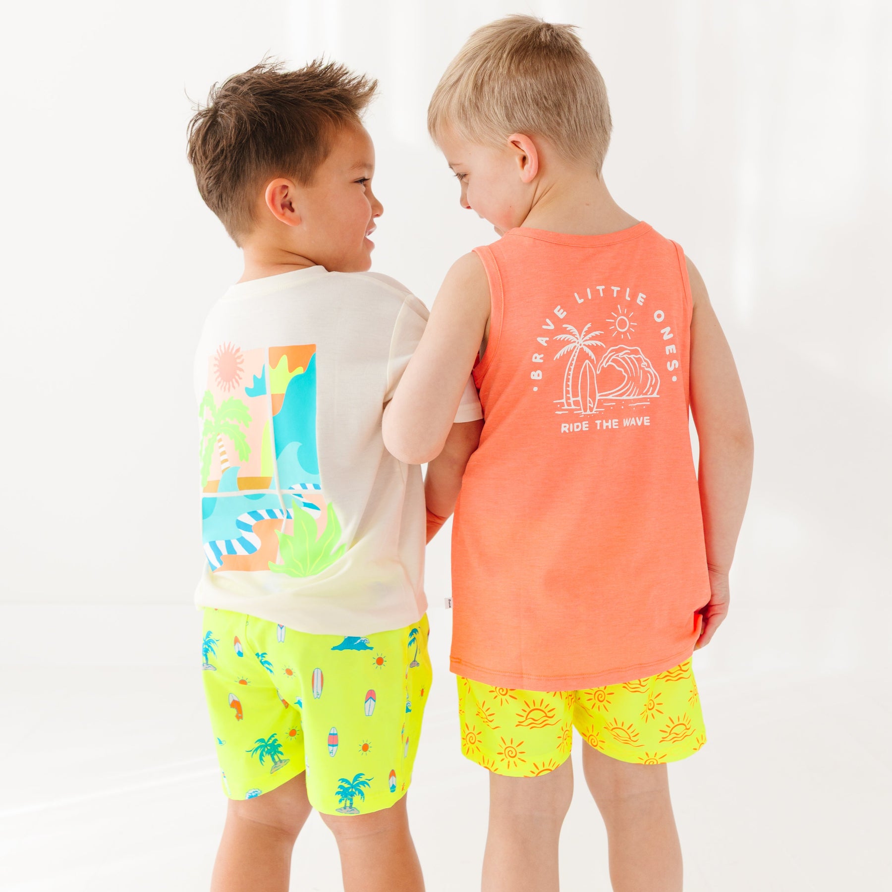 Neon Yellow Surfside Swim Trunks