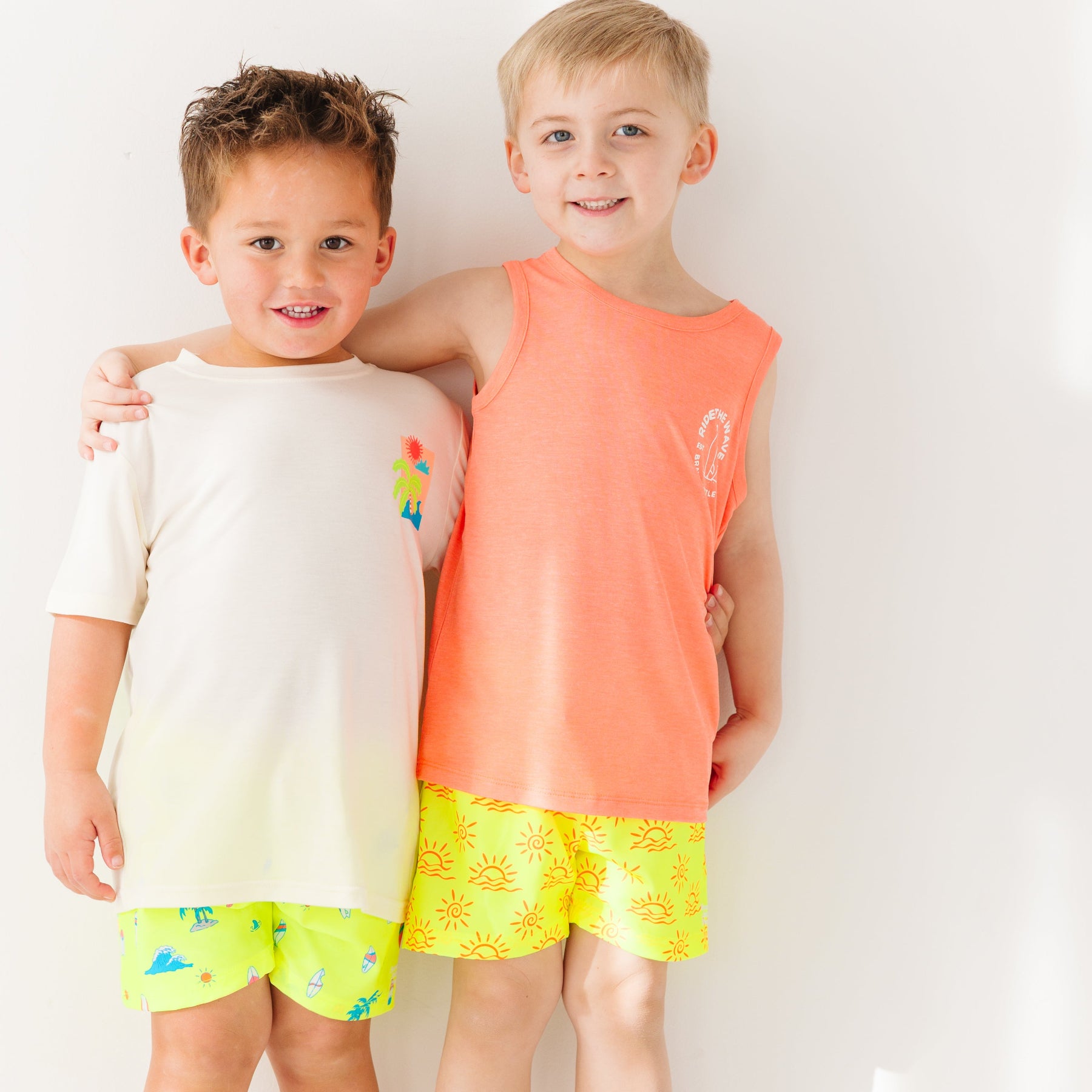 Neon Yellow Surfside Swim Trunks