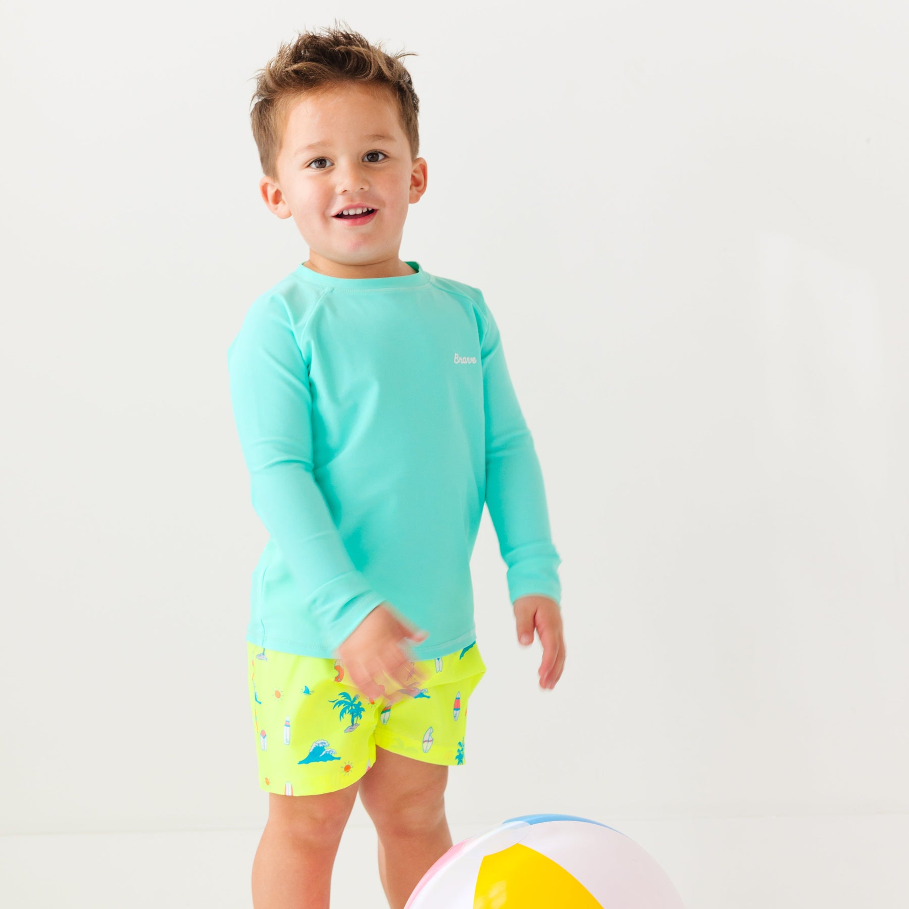 Neon Yellow Surfside Swim Trunks