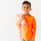 Neon Orange Rash Guard