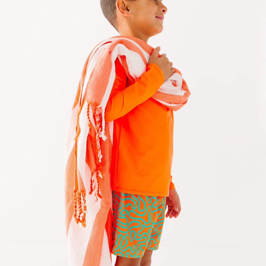 Neon Orange Rash Guard