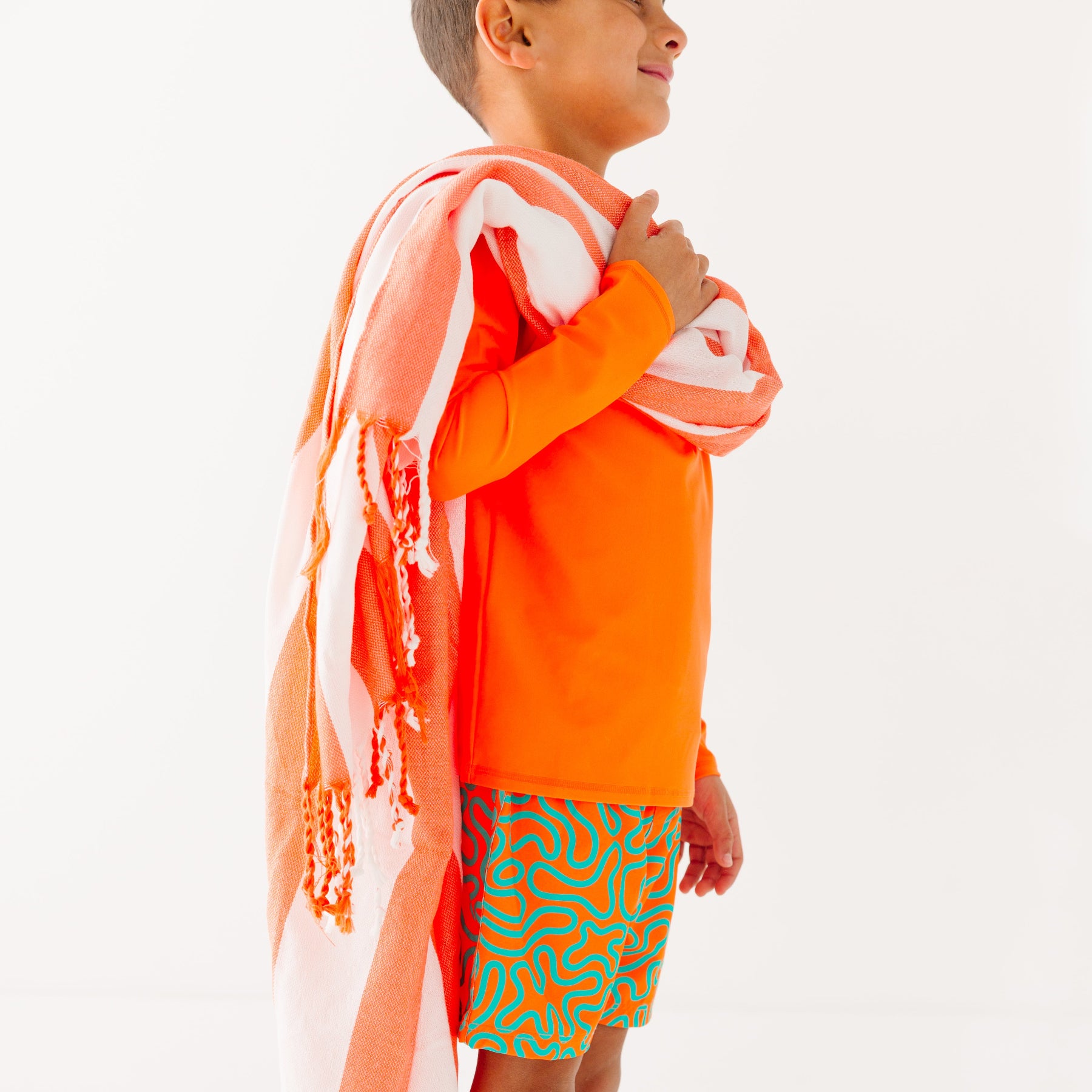 Neon Orange Rash Guard