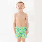 Neon Palm Trees Swim Trunks