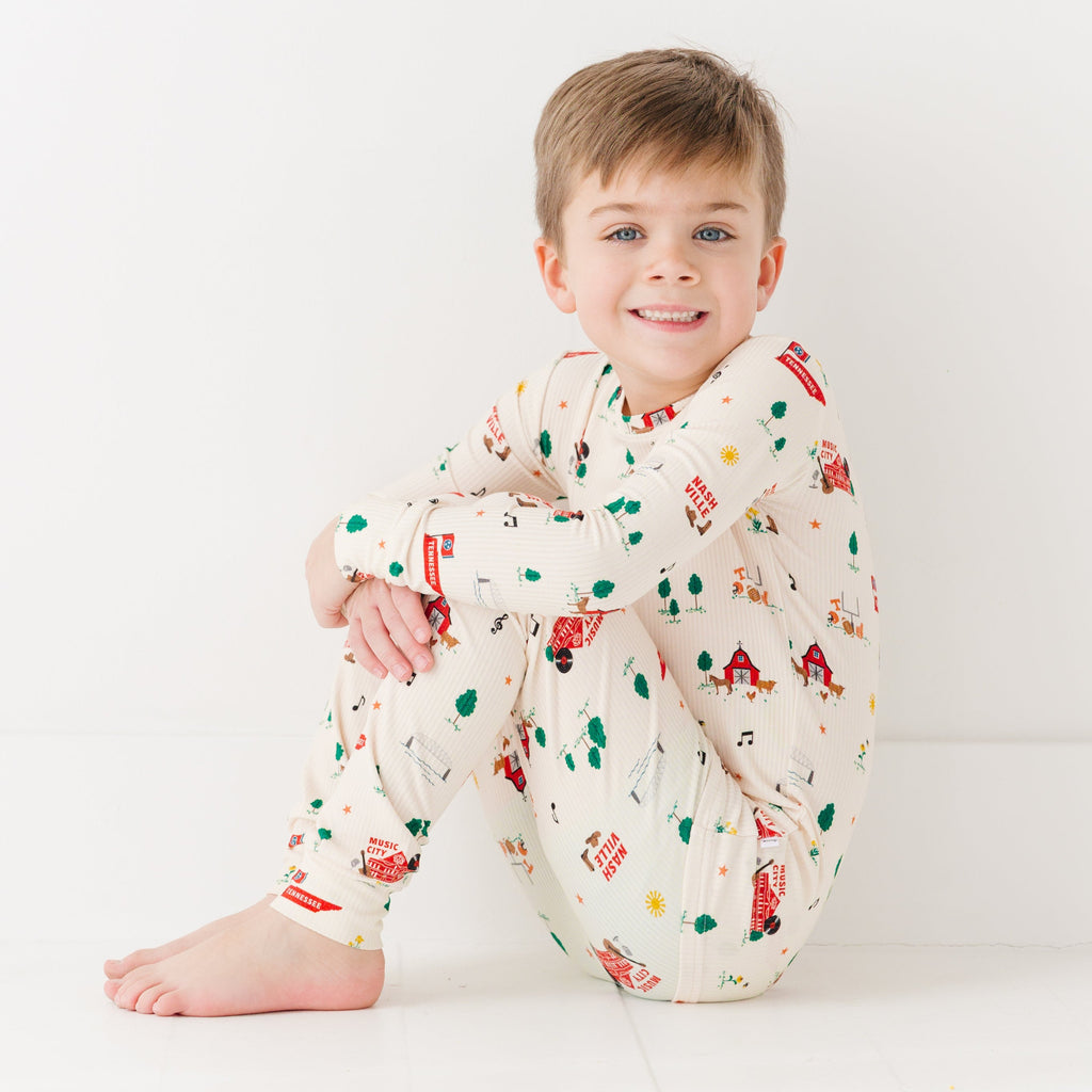 Music City Tennessee Small Ribbed Two-Piece Set