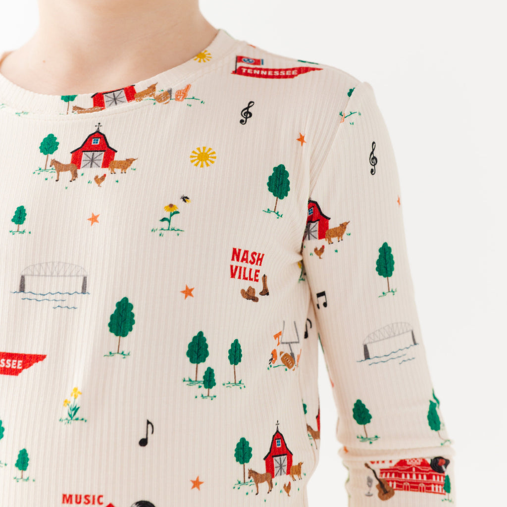 Music City Tennessee Small Ribbed Two-Piece Set