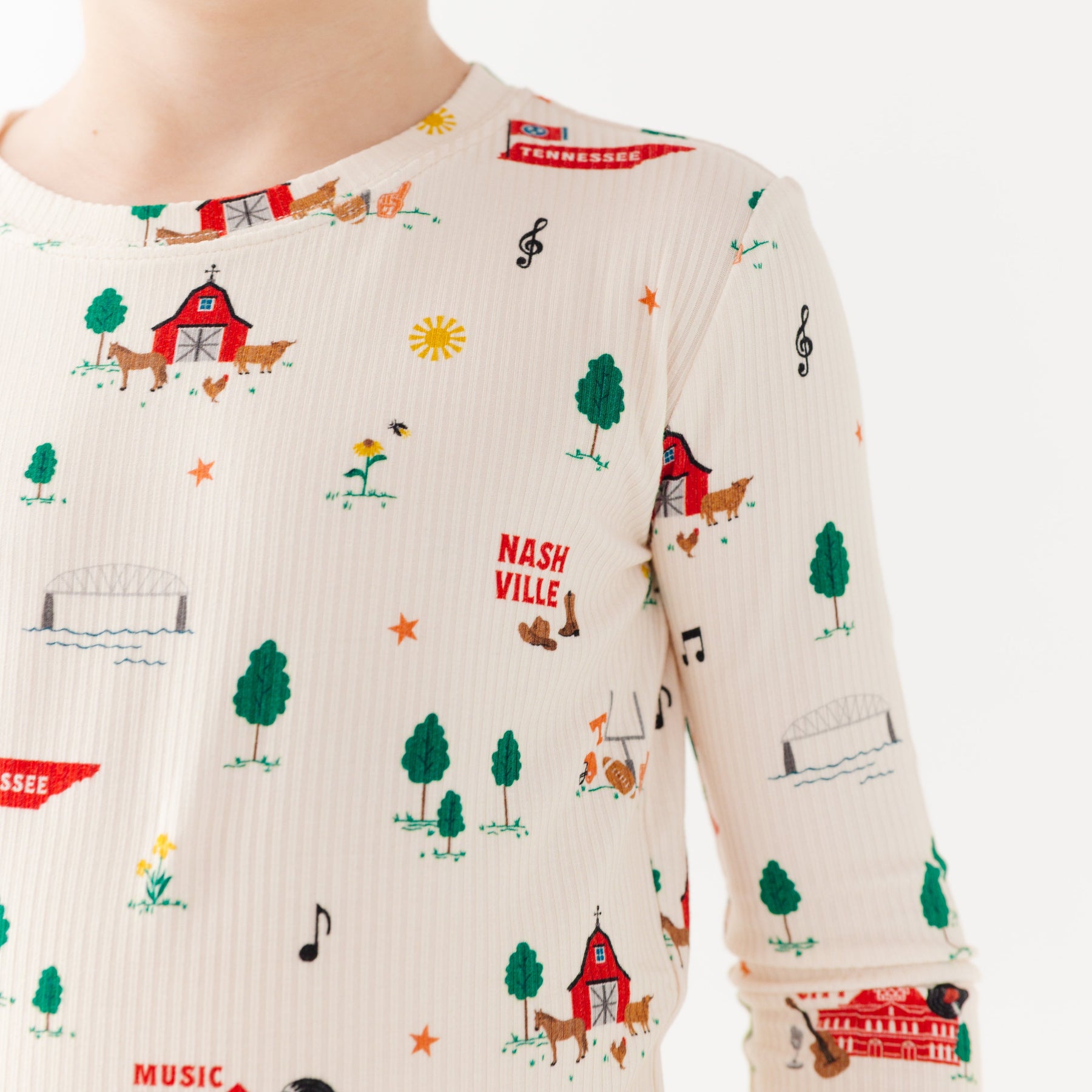 Music City Tennessee Small Ribbed Two-Piece Set