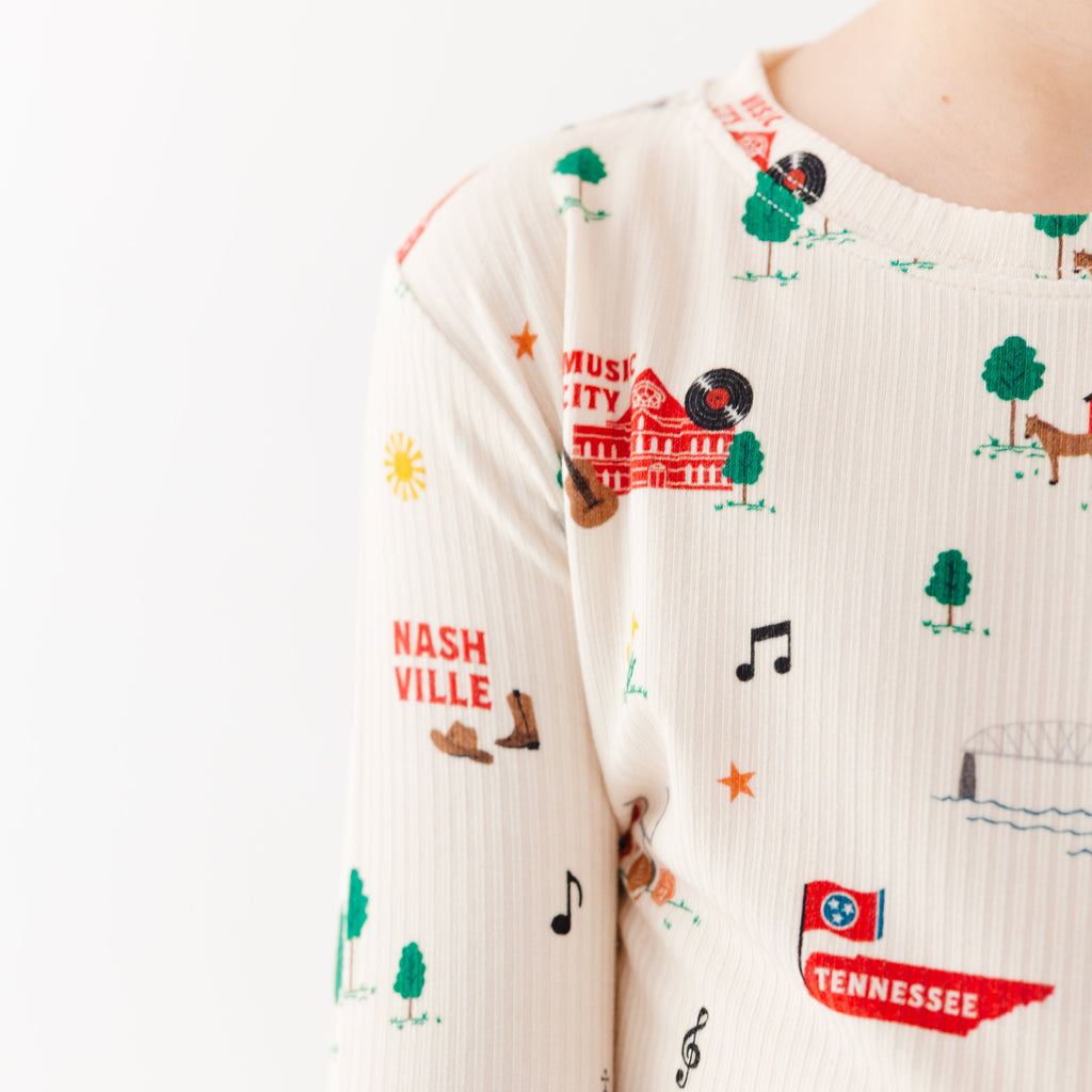 Music City Tennessee Small Ribbed Two-Piece Set