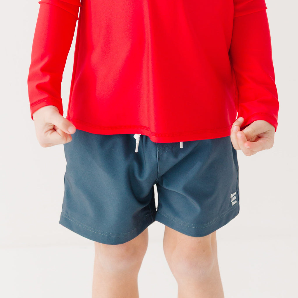 Dark Steel Blue Quick-Dry Day Shorts