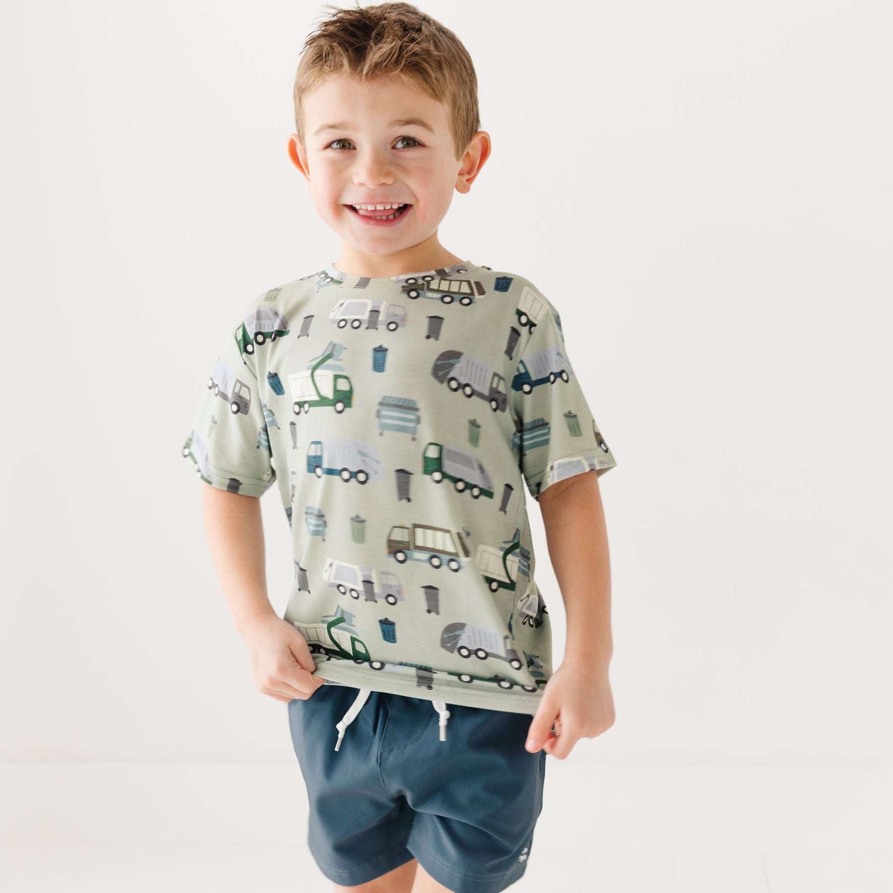 Dark Steel Blue Quick-Dry Day Shorts