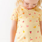 Tutti Fruity Lettuce-Edge Ribbed Shirt