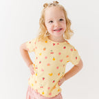 Tutti Fruity Lettuce-Edge Ribbed Shirt