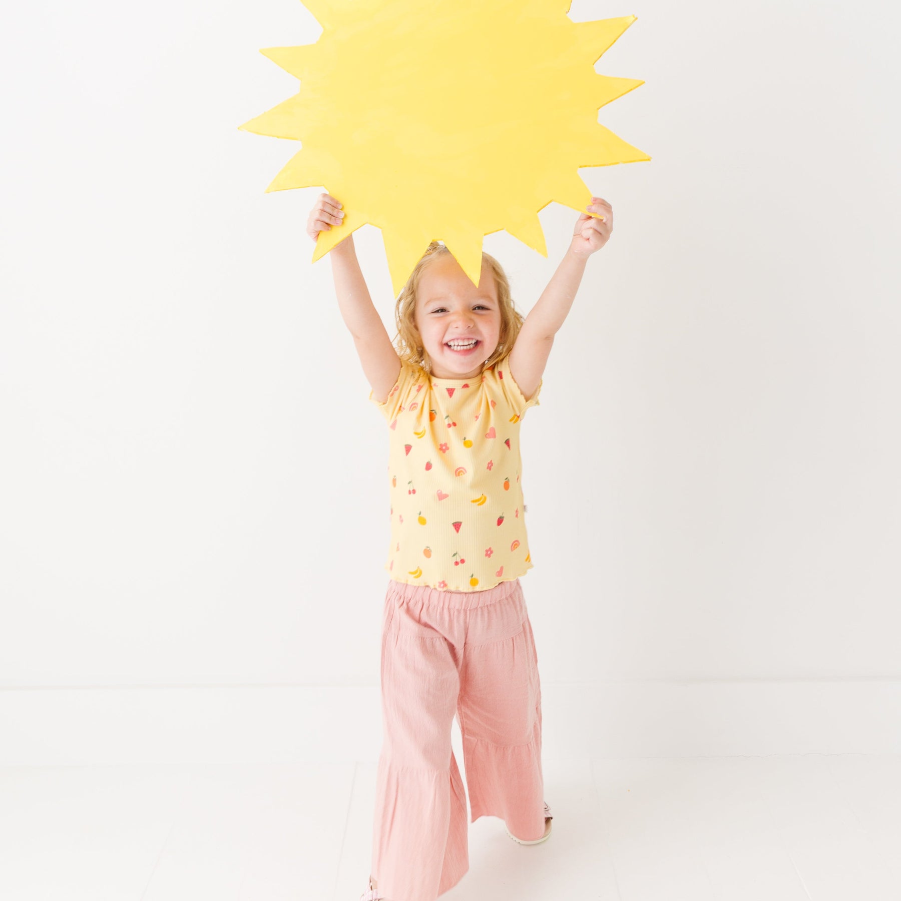 Tutti Fruity Lettuce-Edge Ribbed Shirt