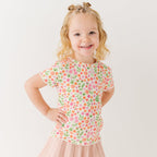 Spring Fields Lettuce-Edge Ribbed Shirt