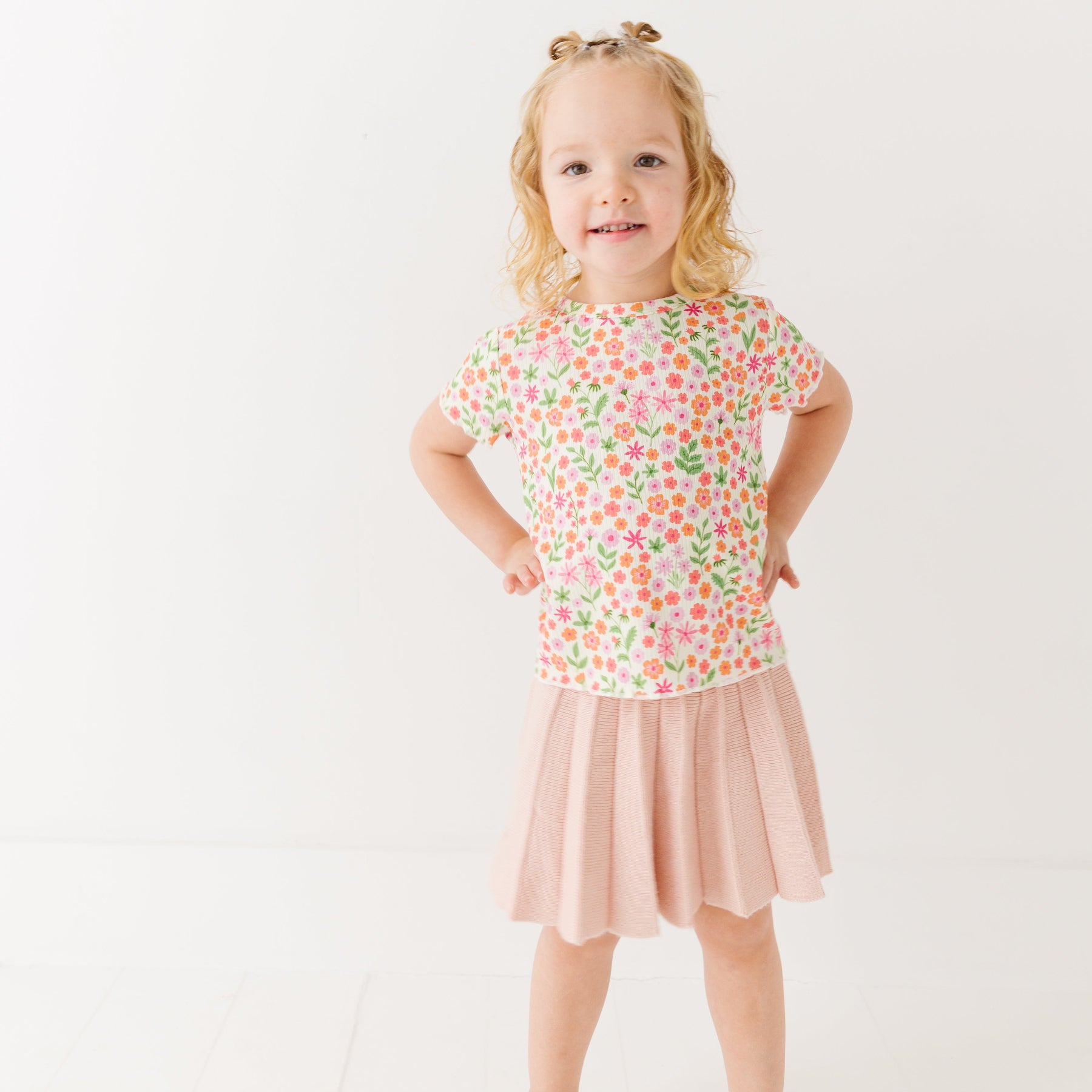 Spring Fields Lettuce-Edge Ribbed Shirt