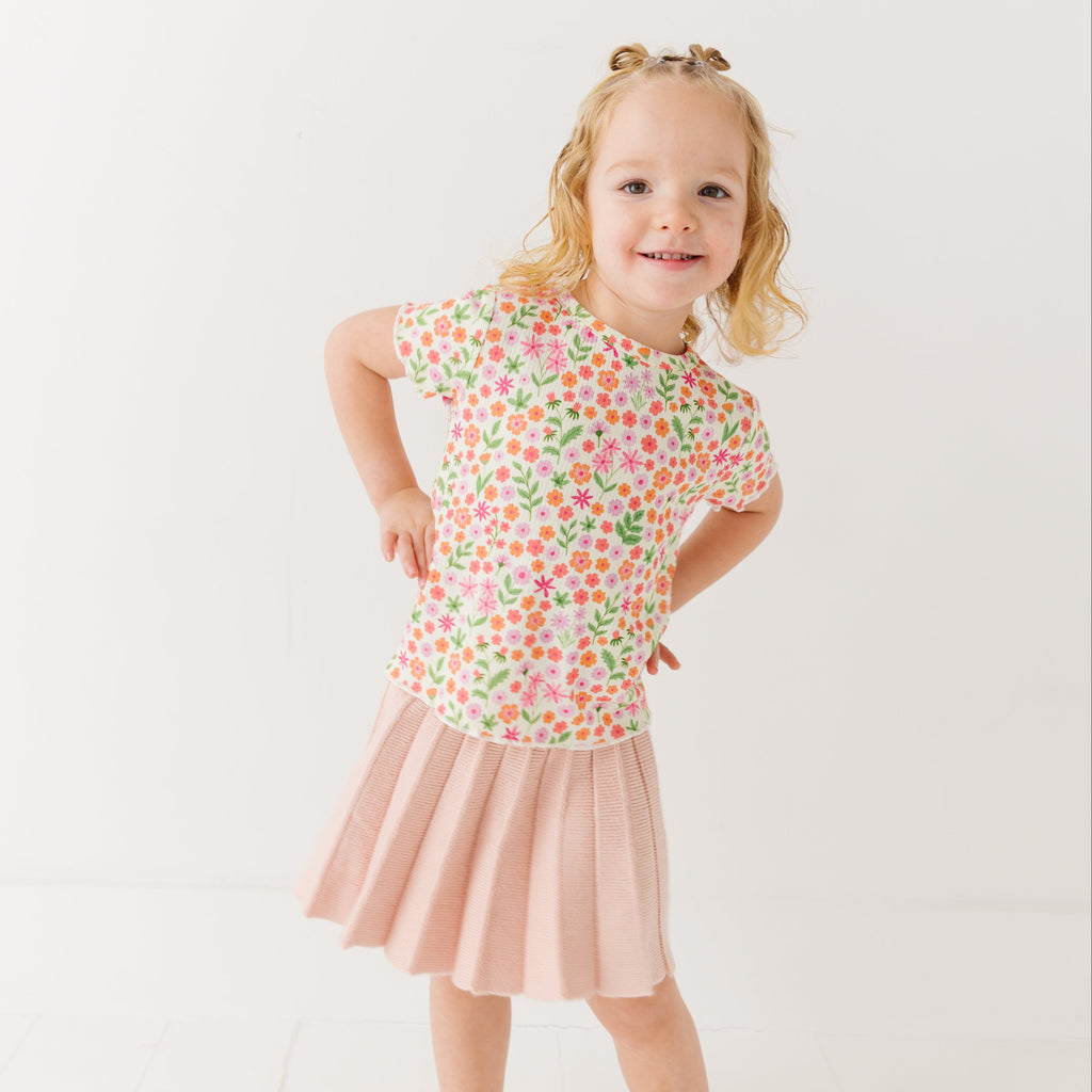 Spring Fields Lettuce-Edge Ribbed Shirt