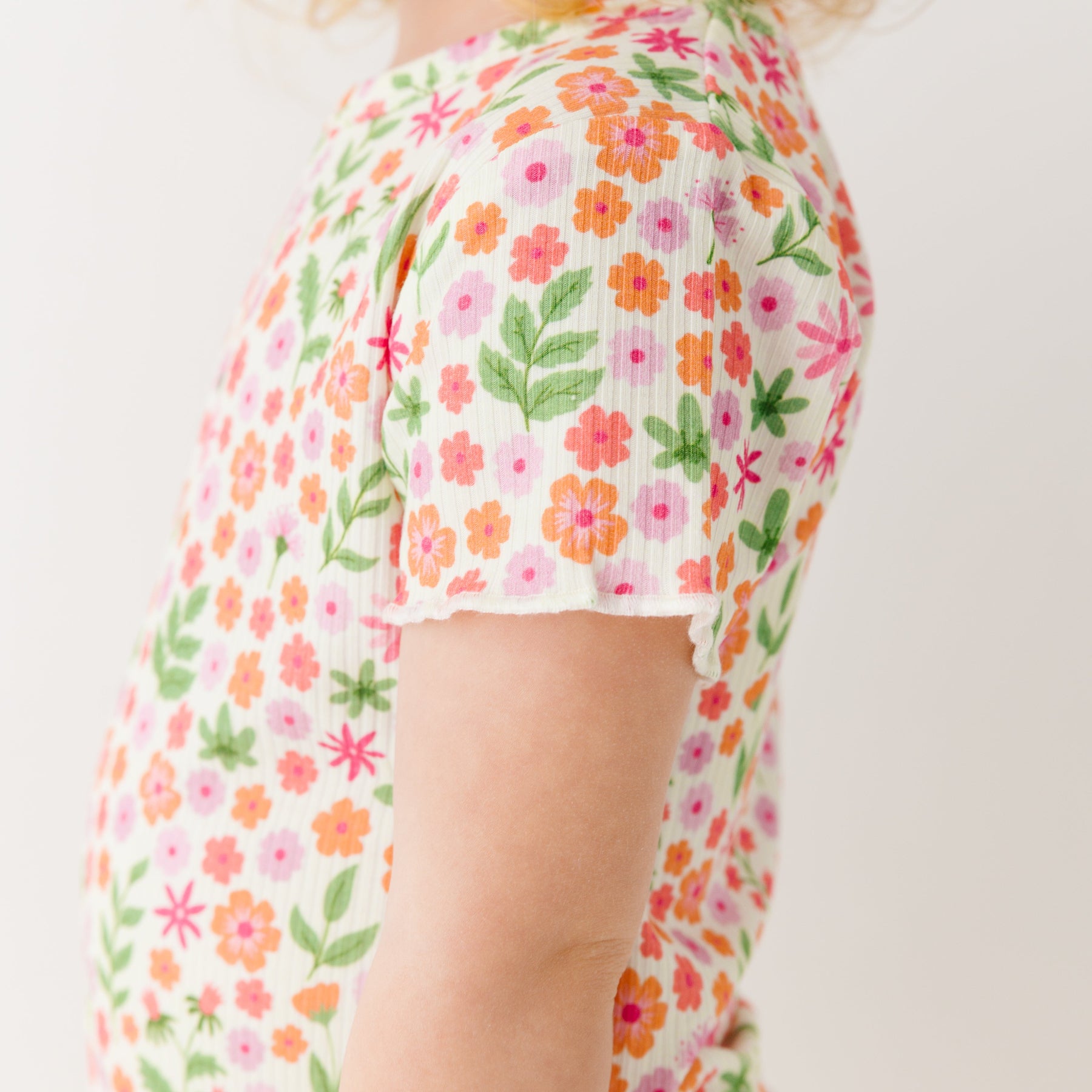 Spring Fields Lettuce-Edge Ribbed Shirt