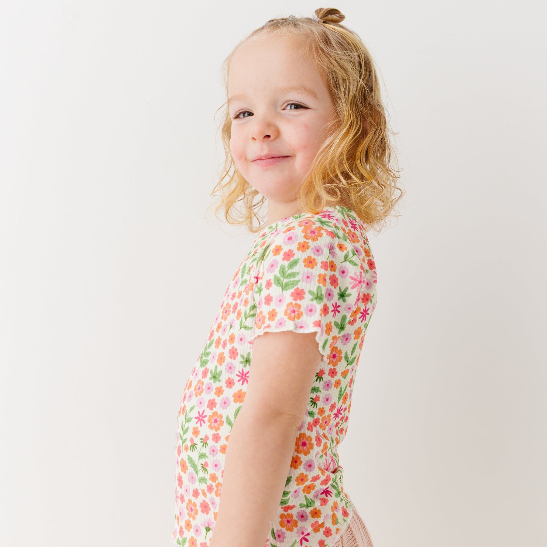 Spring Fields Lettuce-Edge Ribbed Shirt