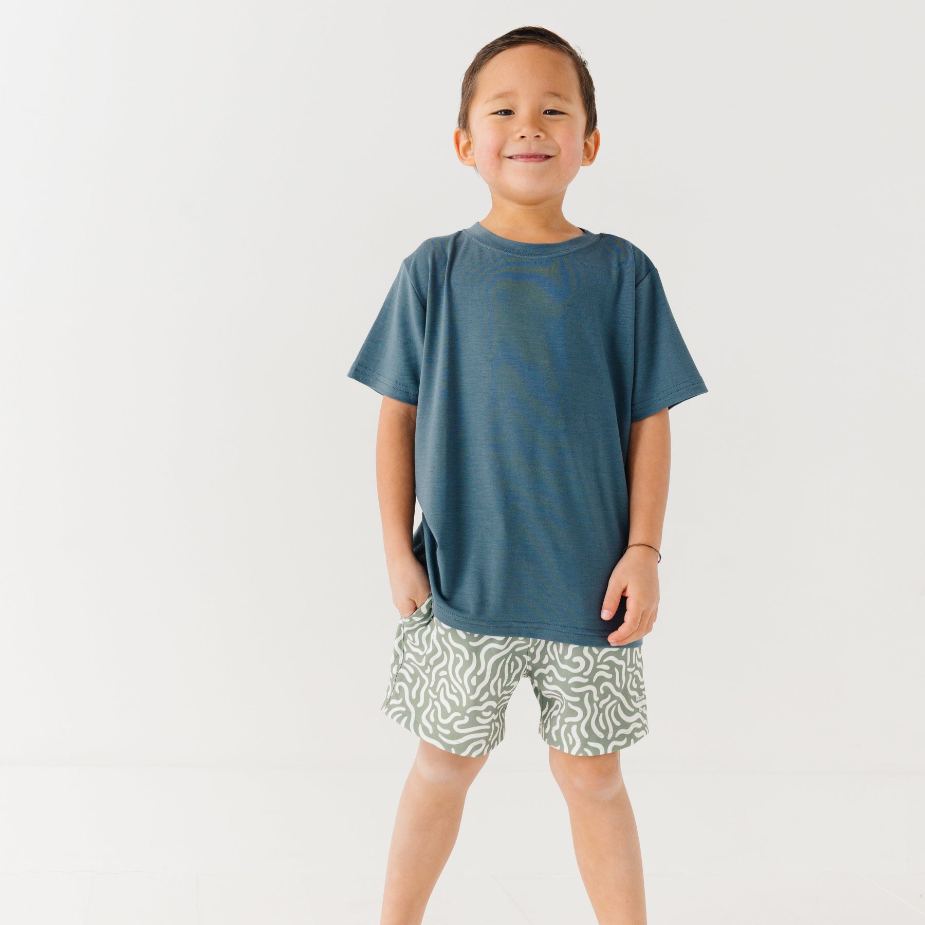 Dark Steel Blue Solid Shirt