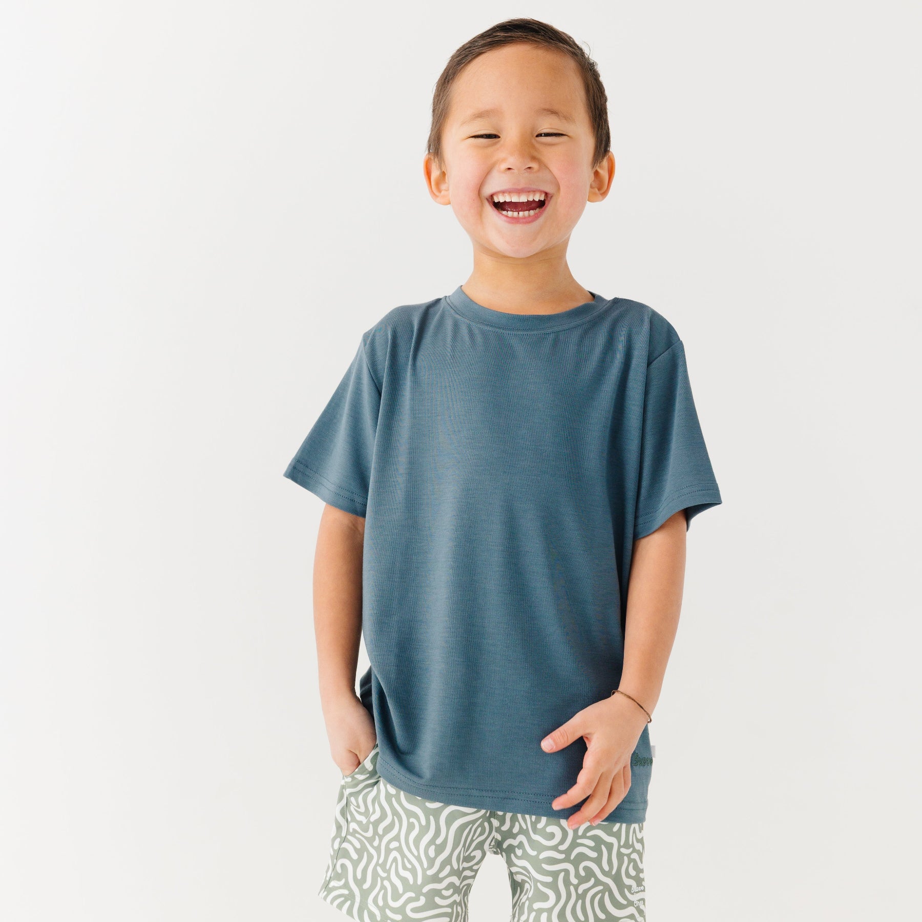 Dark Steel Blue Solid Shirt