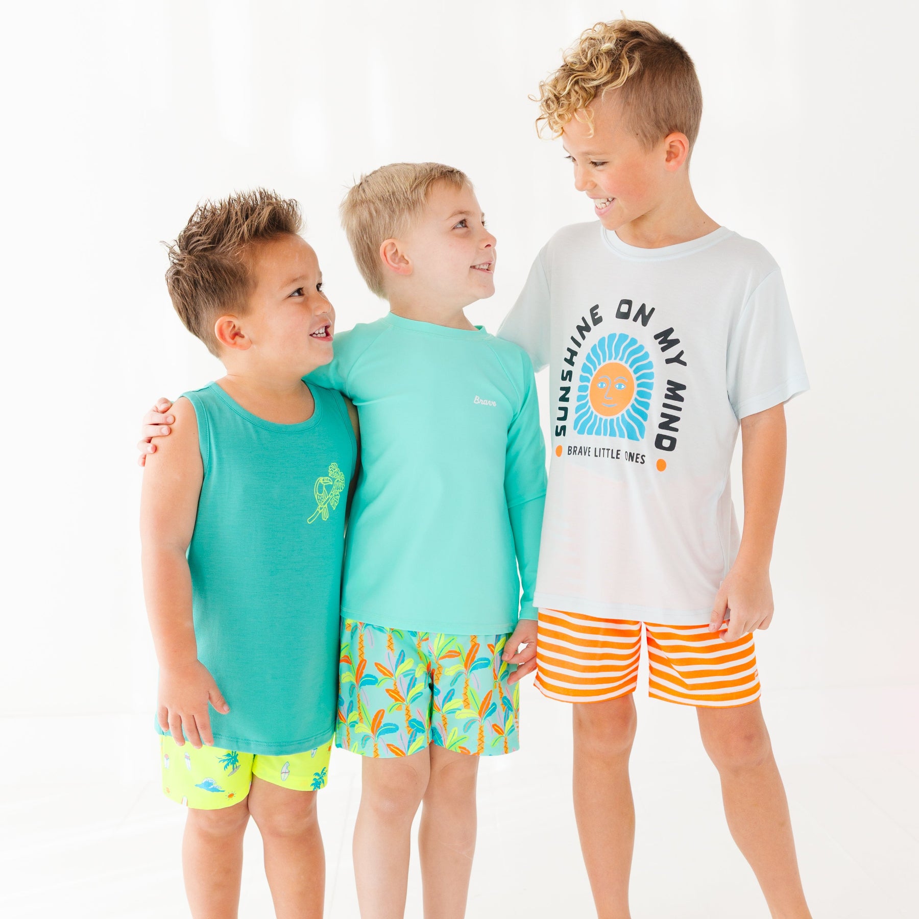 Neon Turquoise Rash Guard