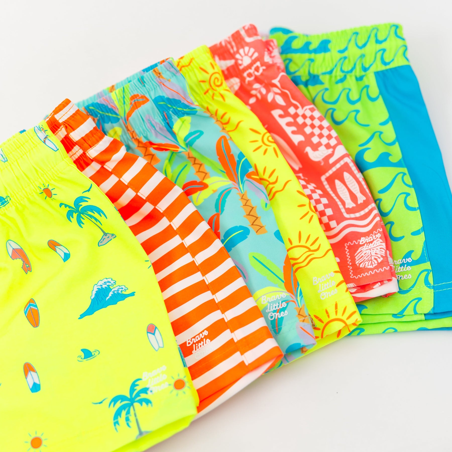 Neon Yellow Surfside Swim Trunks