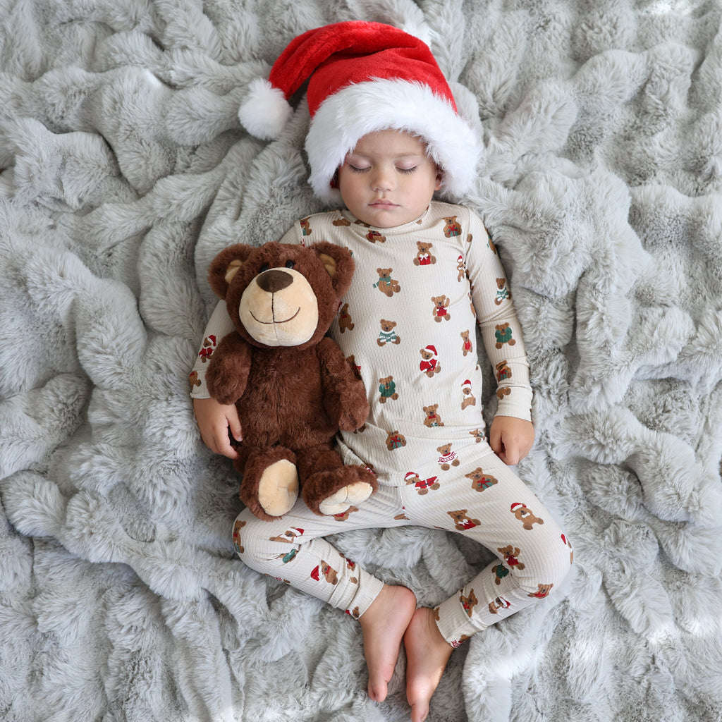 Teddy Bear Small Ribbed Two-Piece Set