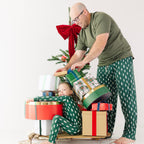 Christmas Trees Small Ribbed Men's Pants